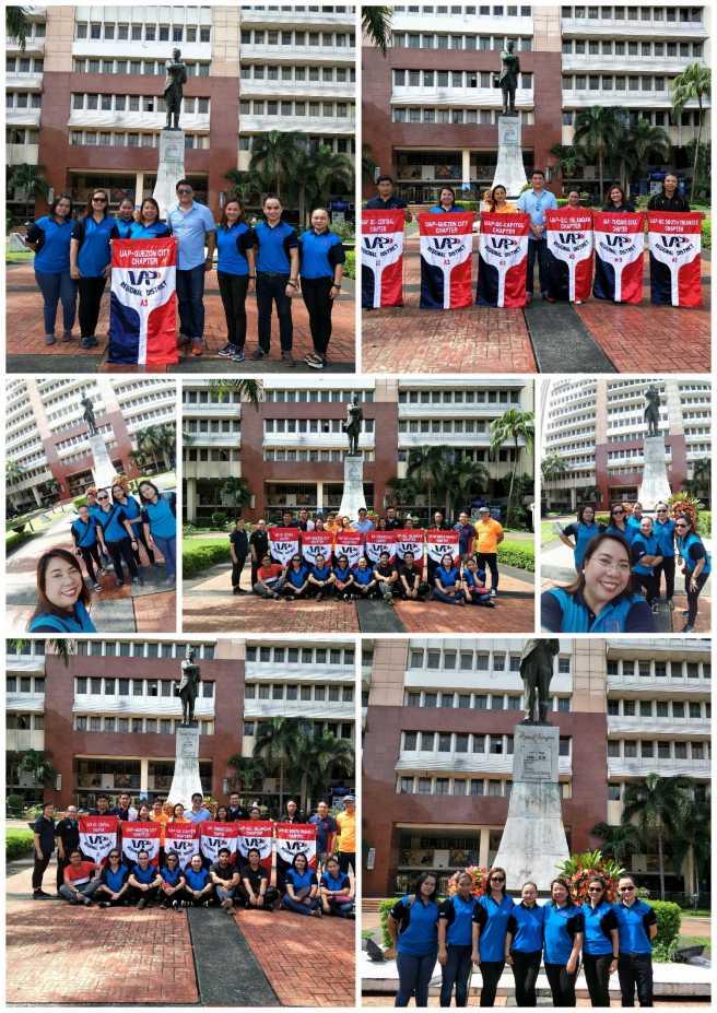 UAP QC CHAPTER - WREATH LAYING CEREMONY President Manuel L.