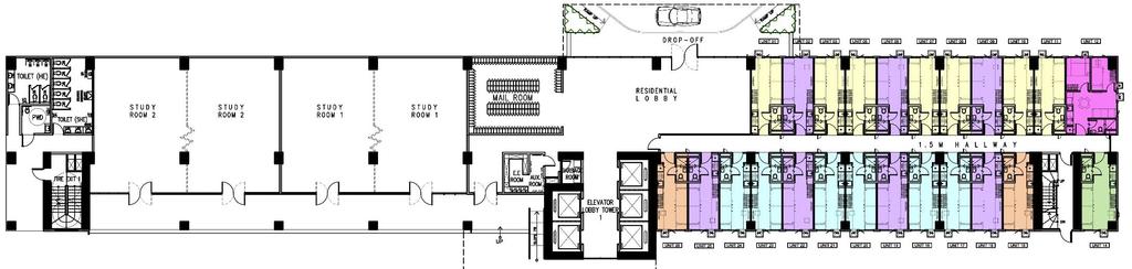 Tower 1 (2 nd Floor Plan) EAST FACING 01 02 03 05 06 07 08 09 10 11 12 26 25 24 23 22 21 20 19 18 17 16 15 14 TOWER 2 / AMENITY VIEW
