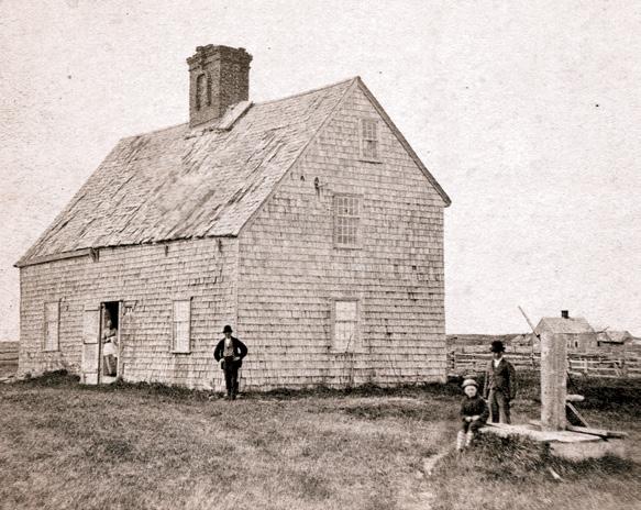 The house on Sunset Hill in the 1860s, with some of the Turner family posing for the camera CHARLES H.