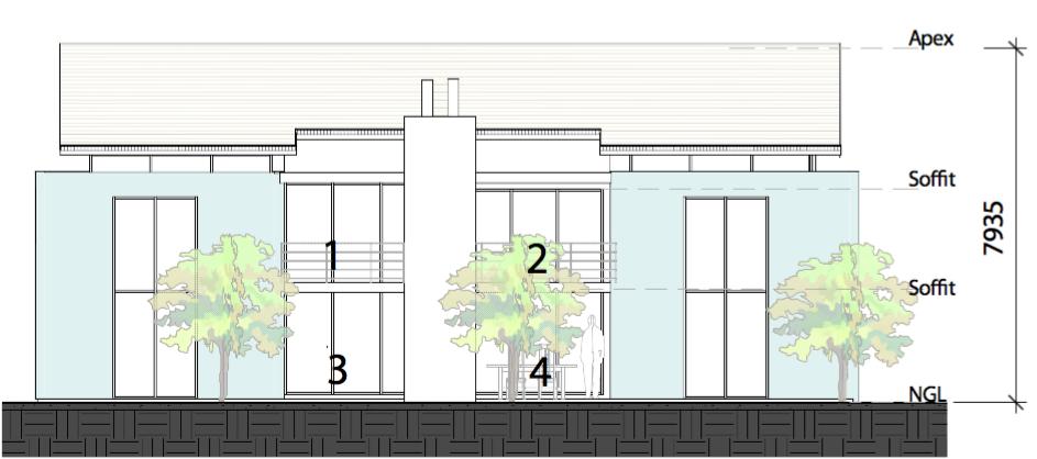 Figure 6: Typical apartment elevation 6.
