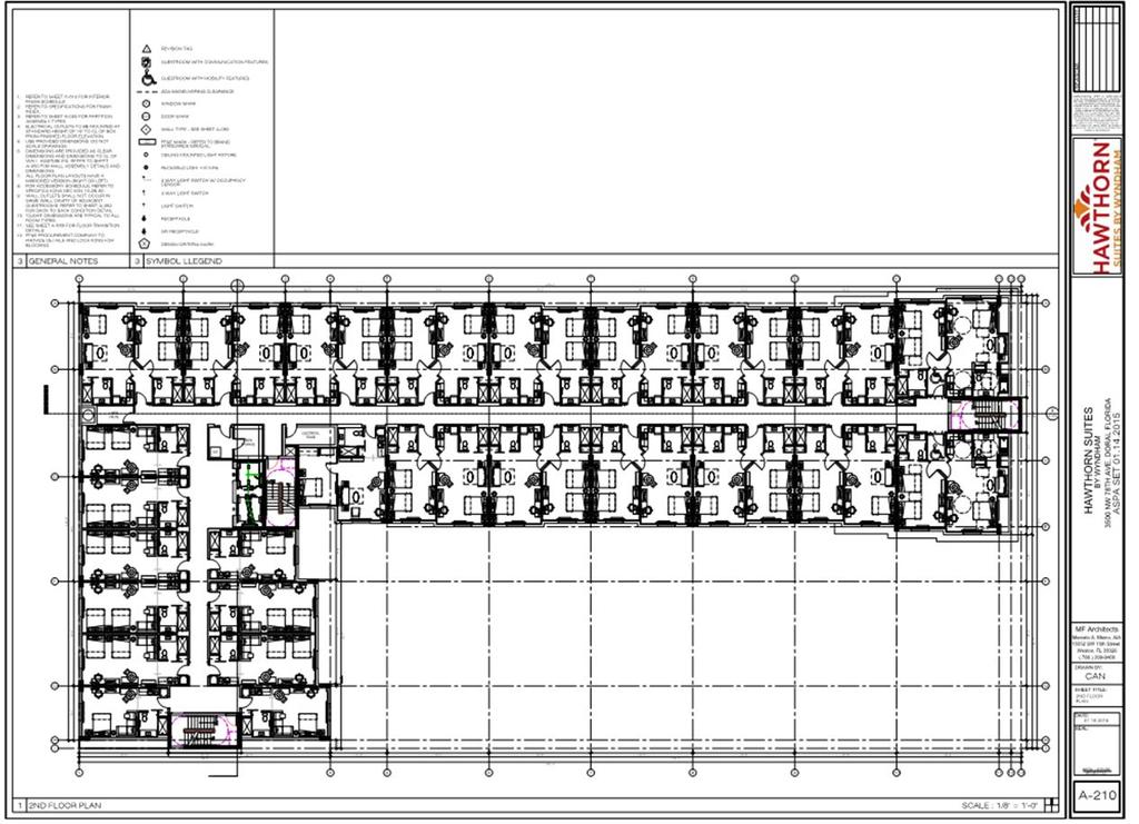 TYPICAL FLOOR PLAN The extended stay suites from Hawthorn Suites by Whyndham,