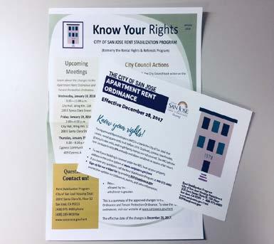 ACTIVITIES AND OUTREACH Newsletters The Rent Stabilization Program published two newsletters in 2017-2018.