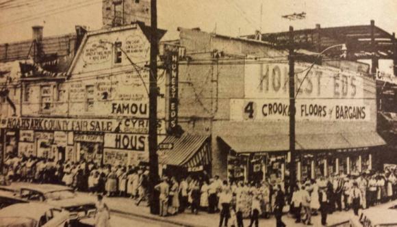 The evolution of Honest Ed's: house form buildings at the southeast corner of Bloor and