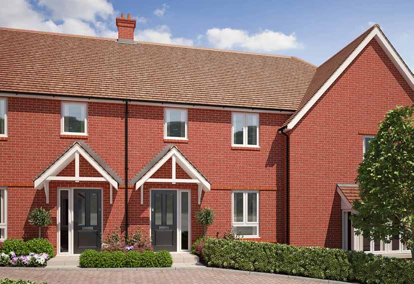 The Farnham 3 bedroom home Homes 143, 144 & 153 The Farnham is a marvellous 3 bedroom terraced or semidetached home with garage or parking space, stylish kitchen/ dining room, separate living room,