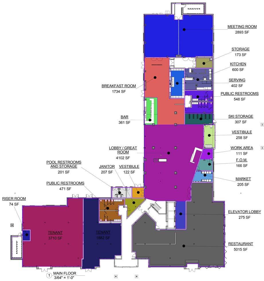 Hotel Floor Plan Hotel 1 Available 3,710sf 2 Available