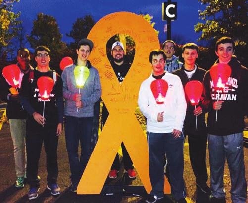 On October 22 they will be caravaning for a cure at the Light the Night Walk at Soldier Field in memory of former Mount Carmel teacher, Kevin Hansen, who died of leukemia in April of 2015.