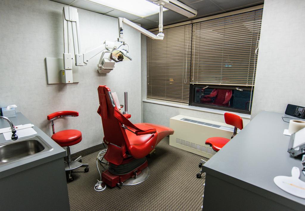 The space is approximately 1175 square feet already built out as a dentists office with 3 exam rooms, x-ray room, doctors office, break room and a private bathroom.