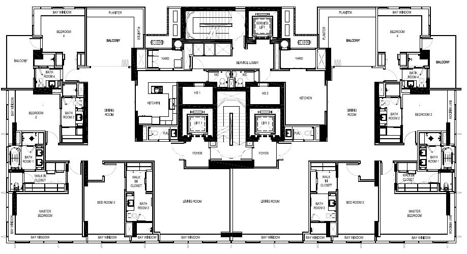 Layout Plan Typical 4