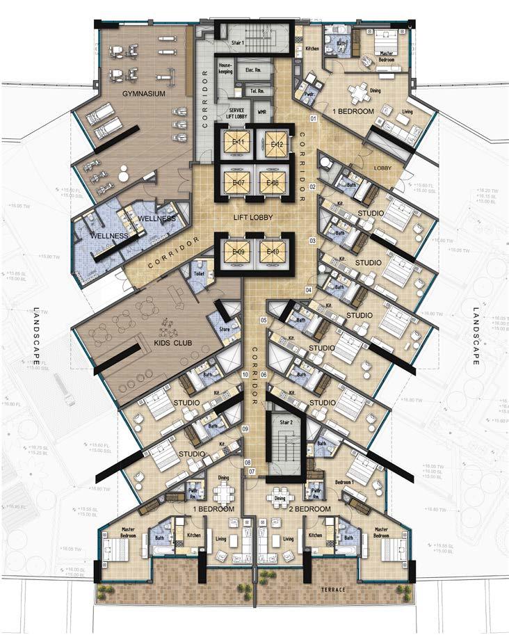 FLOOR PLAN TOWER B LEVEL 1 TYPICAL FLOOR PLAN TOWER B LEVELS 5-8 & 23-24 Disclaimer: All pictures, plans, layouts, information, data and details included in this brochure are indicative only and may