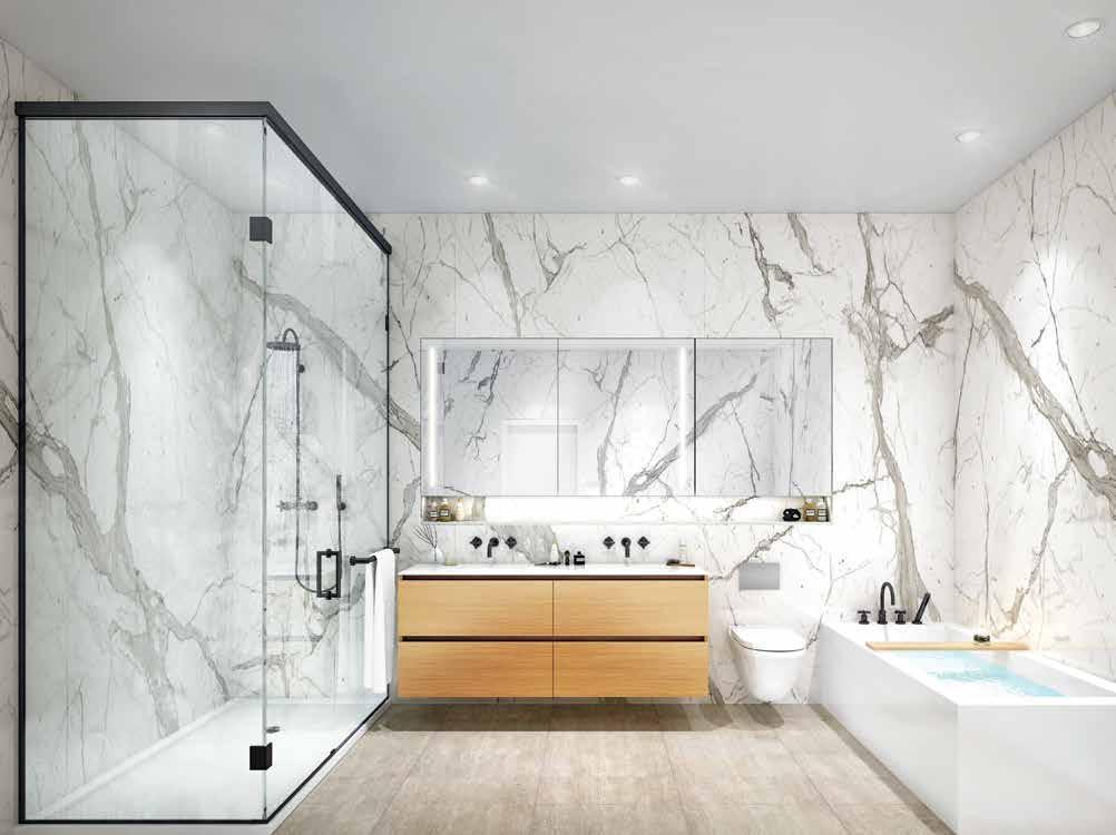 Luxurious bathrooms offer serenity
