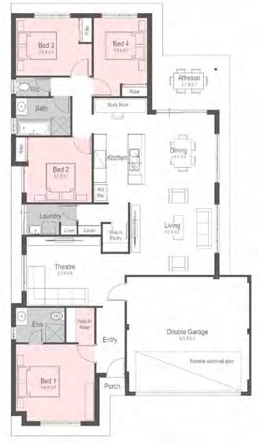 4 2 2 $349,800* SECRET HARBOUR Lot 22 CATHEDRAL APP, HAMELIN PARK SPECIAL FEATURES 900mm stainless steel appliances and Caesar stone bench tops Master bedroom with fully appointed ensuite and