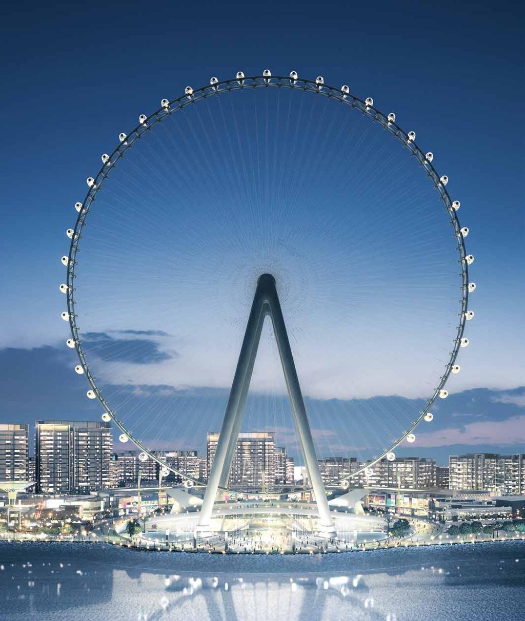A world-class destination At 210m, Ain Dubai is the world s largest observation wheel and forms the spectacular centrepiece of Bluewaters.