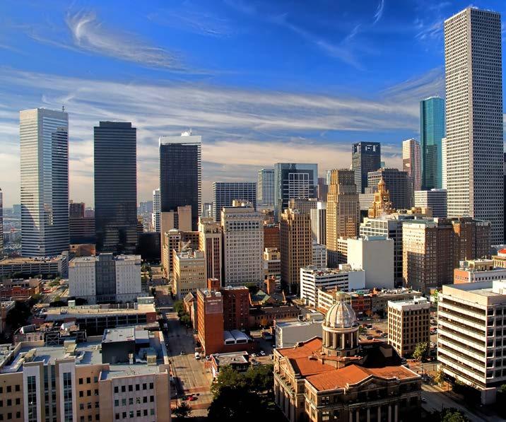 HOUSTON QUICK FACTS Downtown Houston POPULATION City of Houston: 2.3 million residents Houston MSA: 6.
