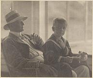 White, American, 1871 1925 Father and son, ca. 1915 1920 Pla num print image: 18.2 x 21.7 cm (7 3/16 x 8 9/16 in.