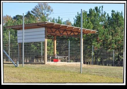 Breeding Facility Six, (6), individual pens each consisting of; An average of an acre of land, 10 x10 covered feed station with concrete