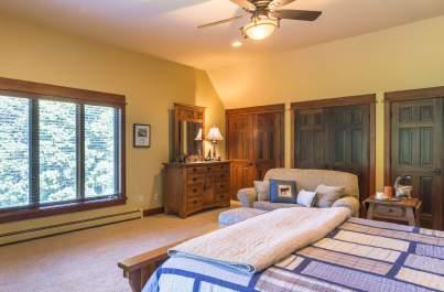 carpeted and spacious bedroom suites, each with