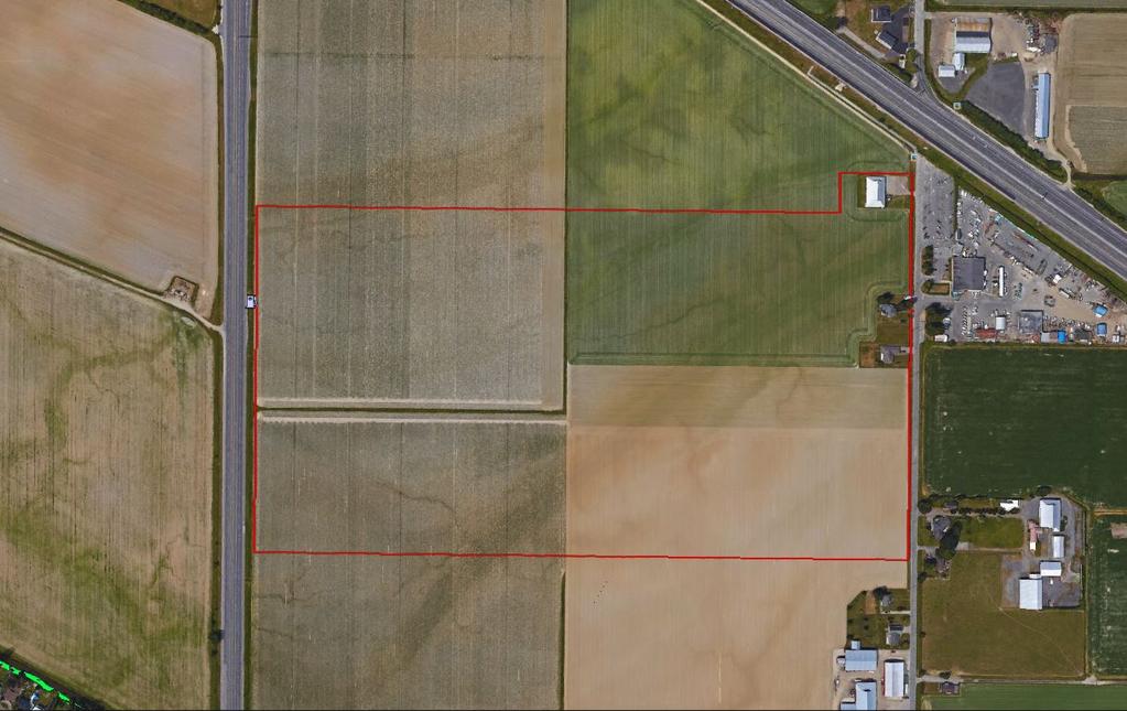 Agricultural Land Commission Sketch Plan, ALC File 54743 Property 2 32.7 ha Property 1 0.