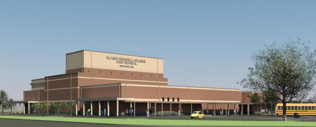 HOLMES HS FINE ARTS - AUDITORIUM Architect Alamo Architects Project Architect Jerry Lammers NISD Project Manager Thomas Curiel Contractor Bartlett Cocke Contract Amount - $32,014,460
