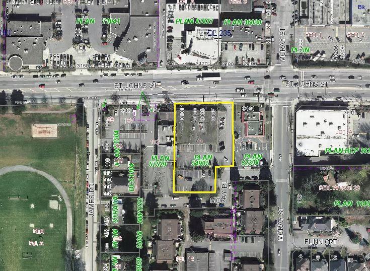 Figure 1 Location Plan Official Community Plan As shown on Figure 2, the Official Community Plan (OCP) designates the subject property as Mixed Use Moody Centre which is intended to accommodate a