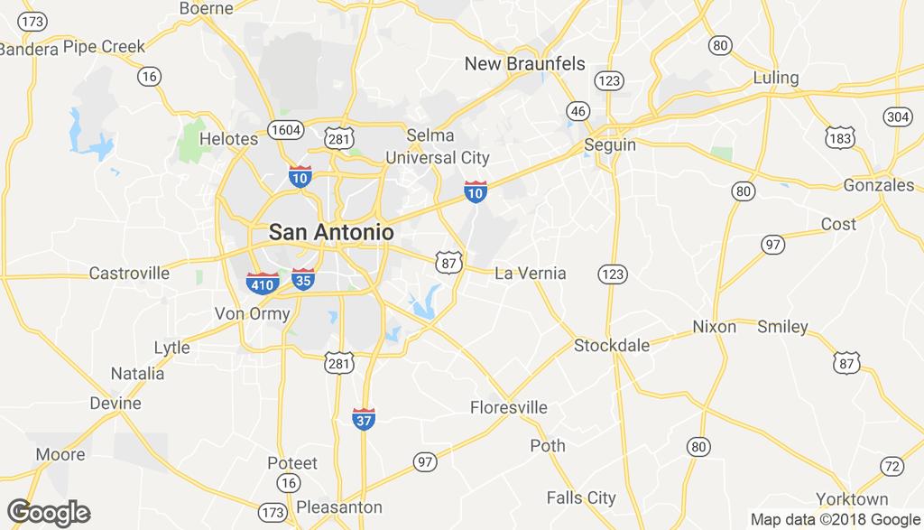 Regional Map RETAIL / CONVENIENCE STORE PROPERTY - ADKINS, TX