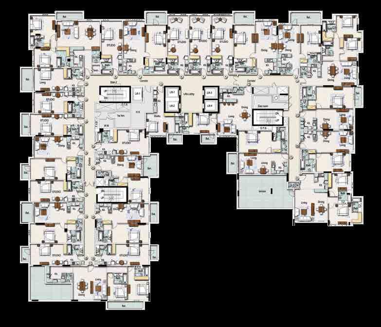TYPICAL FLOOR PLAN LEVEL 7 TYPICAL FLOOR PLAN LEVEL 8 Disclaimer: All pictures, plans, layouts, information, data and details included in this