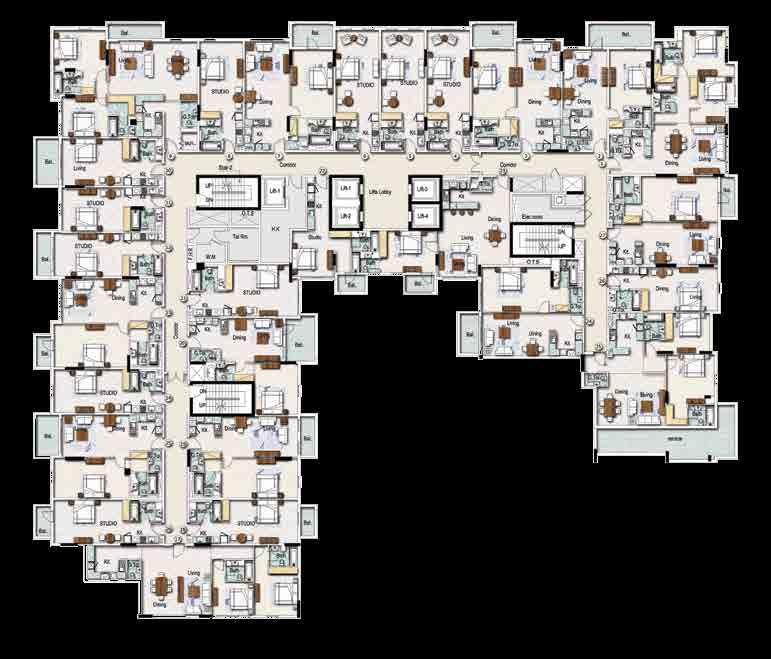 TYPICAL FLOOR PLAN LEVEL 9 Disclaimer: All
