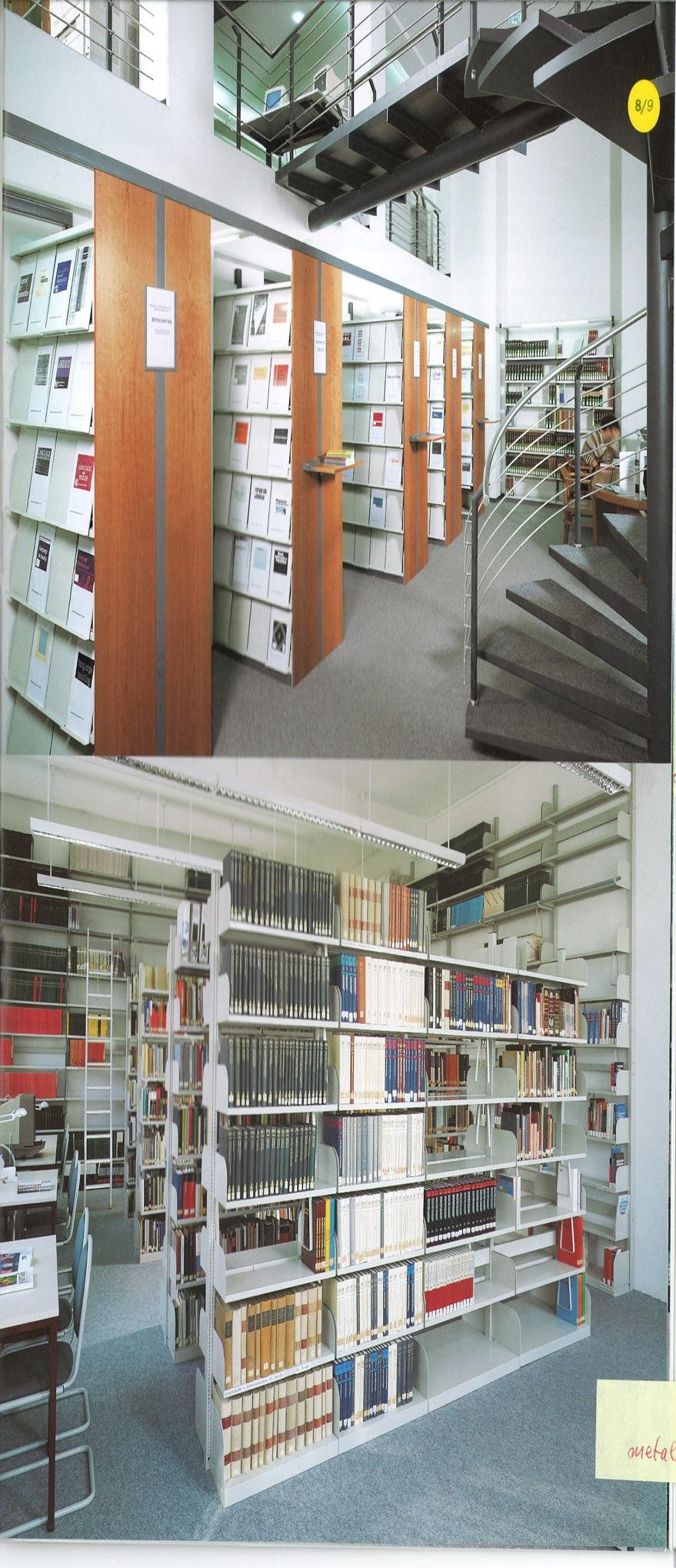 Library standard requirements Ergonomic shelves height