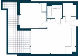 Apartments 02, 06, 14, 16, 26, 37, 48 Kitchen/Living/Dining 16 8 x 21 4 5.1 x 6.5 m Master Bedroom 11 8 x 12 5 3.6 x 3.8 m TIA 571.4 sqft 53.