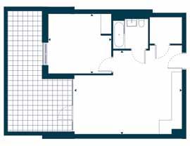 Apartments 07, 17, 27, 38, 49 Kitchen/Living/Dining 16 8 x 21 4 5.1 x 6.5 m Master Bedroom 11 8 x 12 5 3.6 x 3.8 m TIA 567.0 sqft 52.