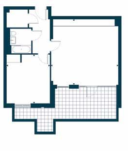 Apartment 12 Kitchen/Living/Dining 18 3 x 18 8 5.6 x 5.7 m Master Bedroom 13 7 x 12 0 4.2 x 3.7 m TIA 666.4 sqft 61.9 sqm External Area 269.