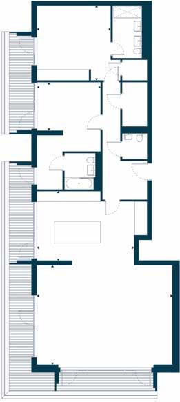 3 m Bedroom 2 12 7 x 12 1 4.1 x 3.7 m TIA 1542.9 sqft 143.3 sqm External Area 419.2 sqft 38.