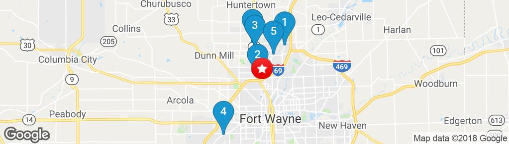 Sale Comps Map SUBJECT PROPERTY 1005 W. Washington Center Road Fort Wayne, IN 46825 10050 AUBURN ROAD 1 Ft. Wayne, IN LOT 13 2 Lima & Washington Center road 9604 LIMA ROAD 3 Ft.