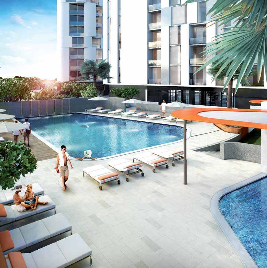 FACILITIES FOR YOUR COMFORT AND CONVENIENCE There are 26 levels of residential space at Meera comprising of 408 residential units featuring a choice of one, two and three-bedroom apartments with