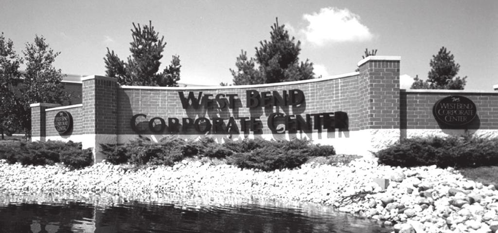 WISCONSIN ECONOMIC DEVELOPMENT CORPORATION WEST BEND CORPORATE CENTER COMMUNITY OVERVIEW The City of West Bend is located in Washington County, the heart of the Kettle Moraine in Southeastern