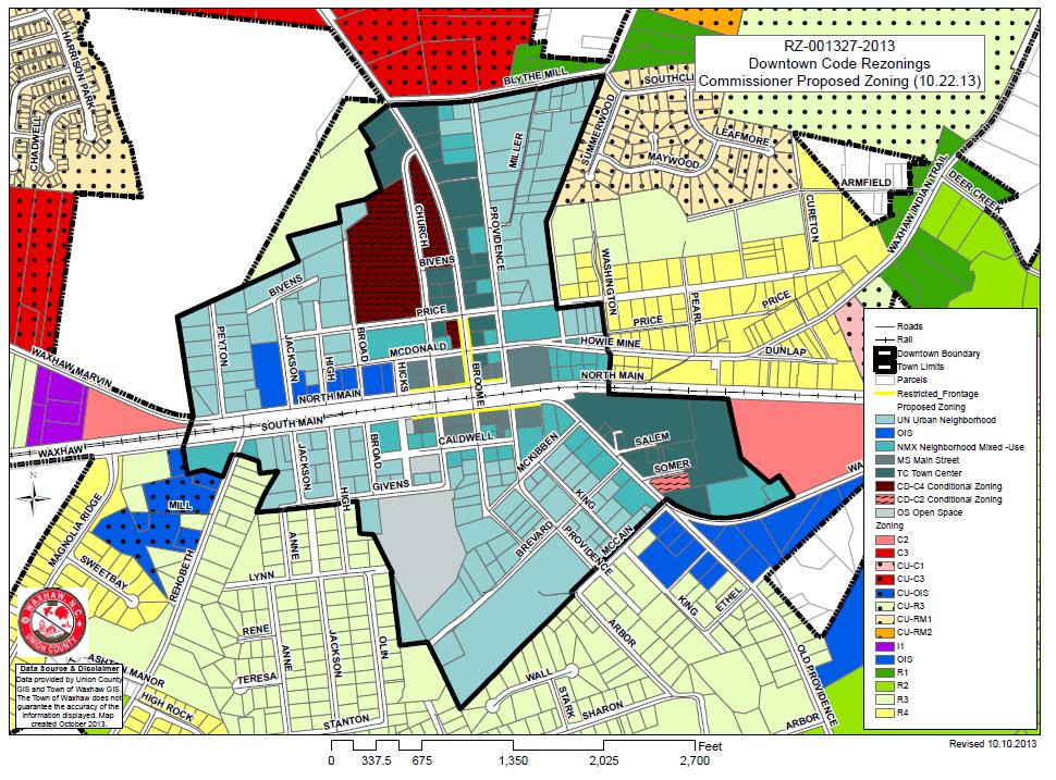 Further, some parcels in the heart of downtown located on Broome Street, West North Main Street, East North Main Street, West South Main Street and East South Main Street have proposed restrictive