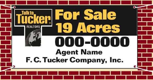PAGE 13 LARGE FORMAT LISTING SIGNS Large format listing signs for acreage, subdivisions,