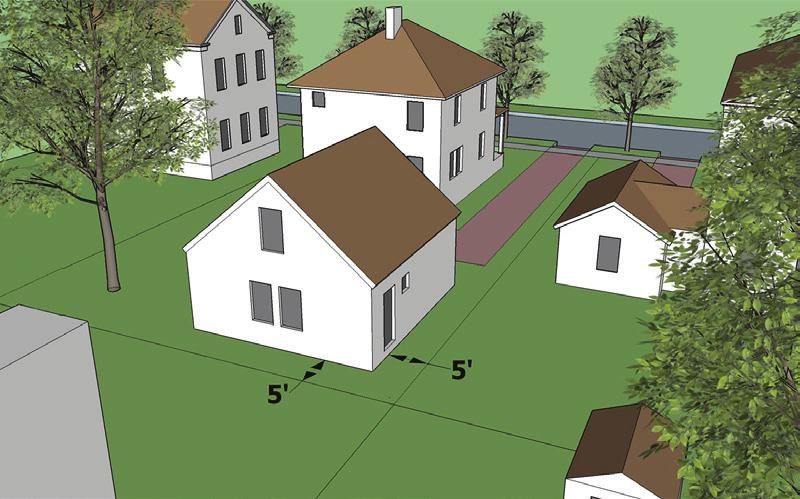 dwelling models shown possess: (1) a building height that does not