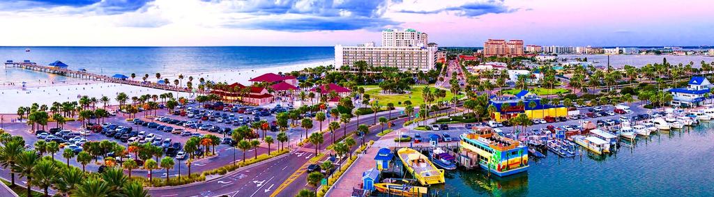 THE LOCATION Clearwater, Florida Located on Florida s Gulf Coast, Clearwater is known for its internationally famous beach, semitropical climate and cool breezes off the Gulf of Mexico.