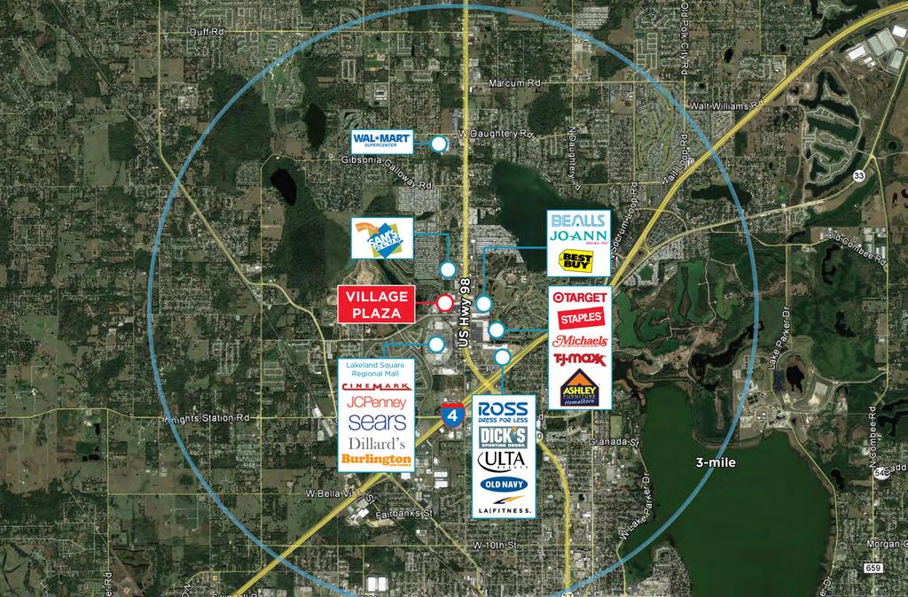 Location Highlights Dynamic Lakeland MSA Attractive market for long term ownership of high-quality retail Diverse and healthy economy with a fast expanding transport/logistics industry (Amazon, FedEx