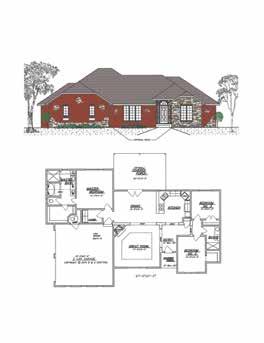 , Reeds Spring. The Thompson 2 Finished Basement offers 5 Bedrooms, 3 Baths, 2-car garage, 2,180 finished square feet. The entry leads into the living room and dining room/kitchen open floor plan.