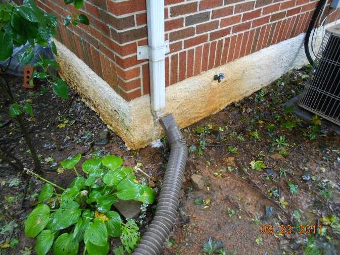 It would take minimal effort from Fannie Mae to connect these gutter downspouts so they can function