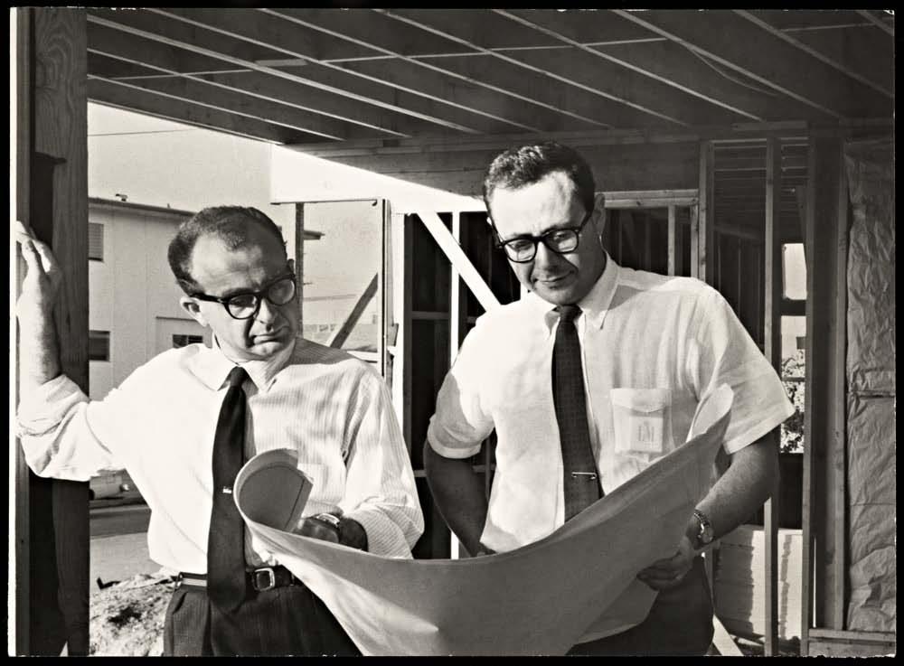 Architects Dan Palmer (left)