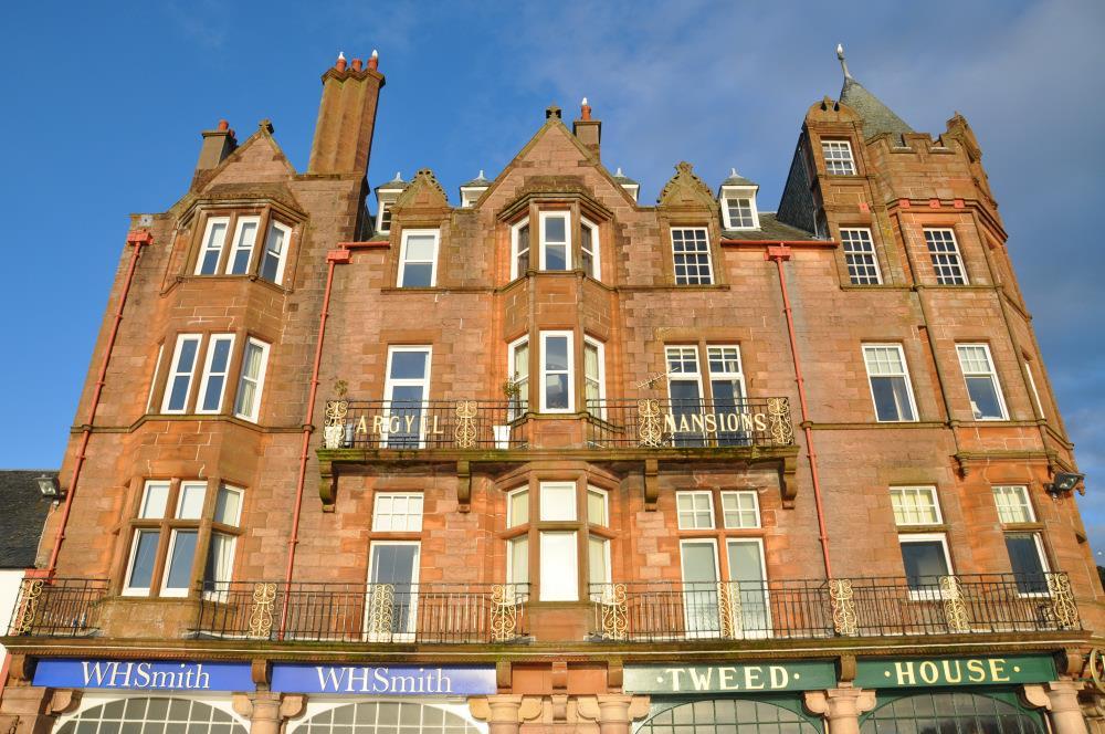 A beautifully presented & spacious 3/4 Bedroom apartment, centrally situated on the third floor of the prestigious, Category B listed, Argyll Mansions building in Oban.