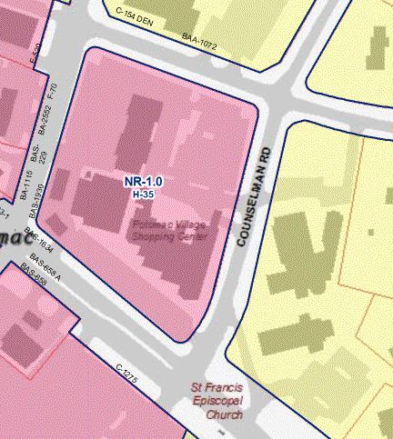 nonresidentially zoned properties adjacent to residential zones Site plan