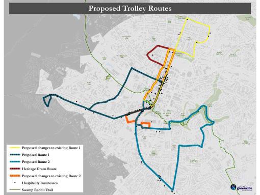 PROPOSED TROLLEY ROUTE MAP SITE Information
