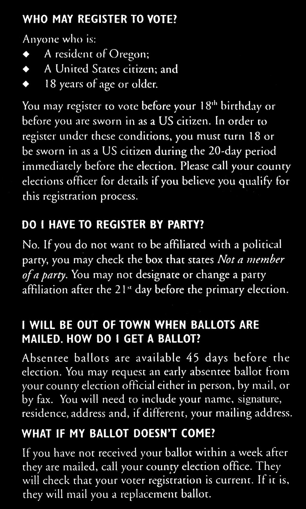 VOTING INSTRUCTIONS 1.
