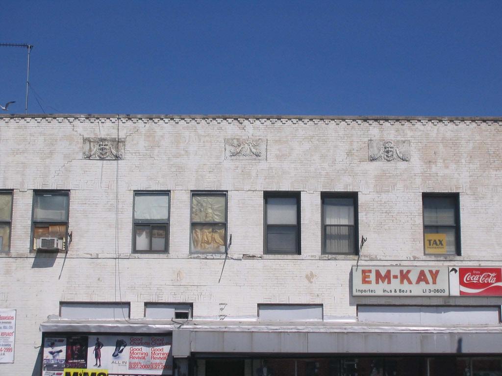 Original materials such as windows and signage provide additional