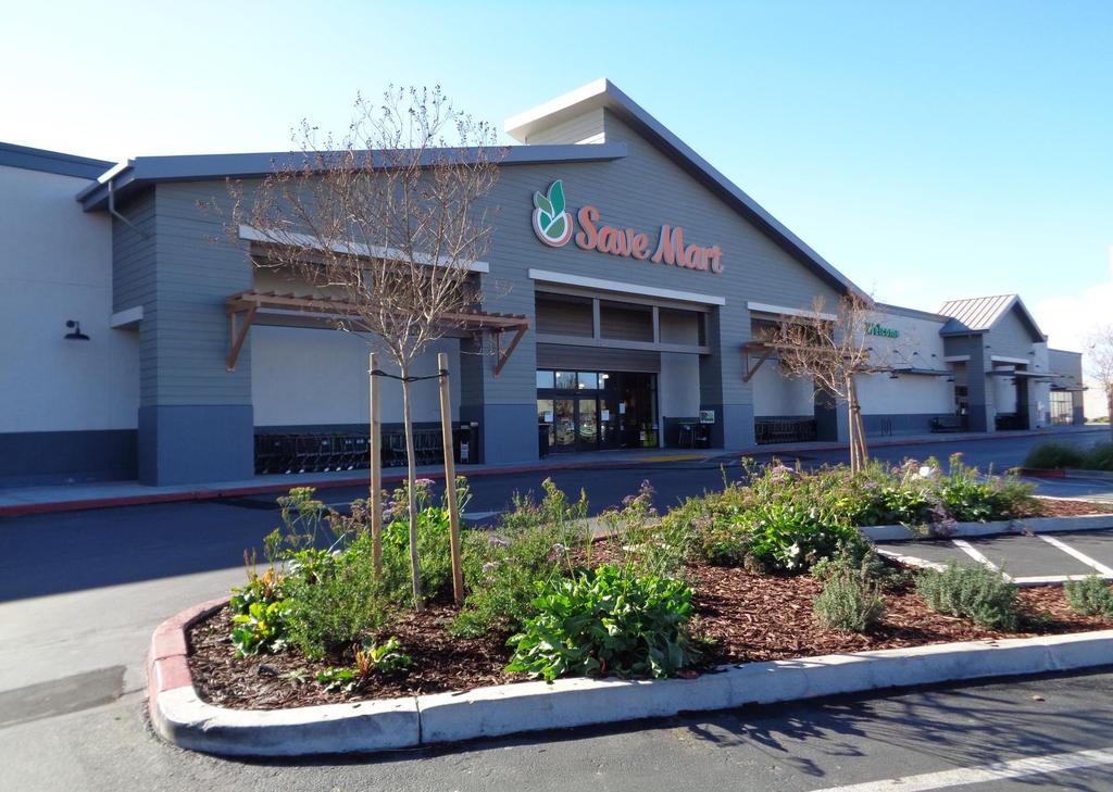 Recently remodeled center with 52,000 SF re-branded Save Mart store Burrito/taco/nacho bar with tortillas made fresh in the store