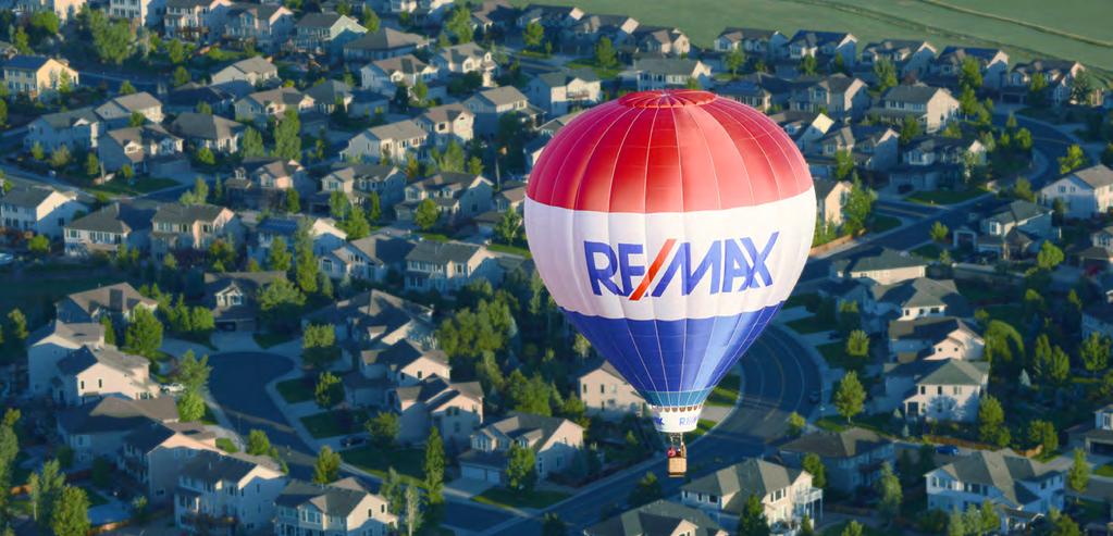 THE RE/MAX BALLOON The RE/MAX Balloon is recognized all over the world. At seven stories tall, the RE/MAX Hot Air Balloon grabs attention wherever it flies.