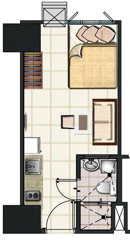 7 th Floor: Unit 2-14;27-37 Area: ± 26.30 sq.